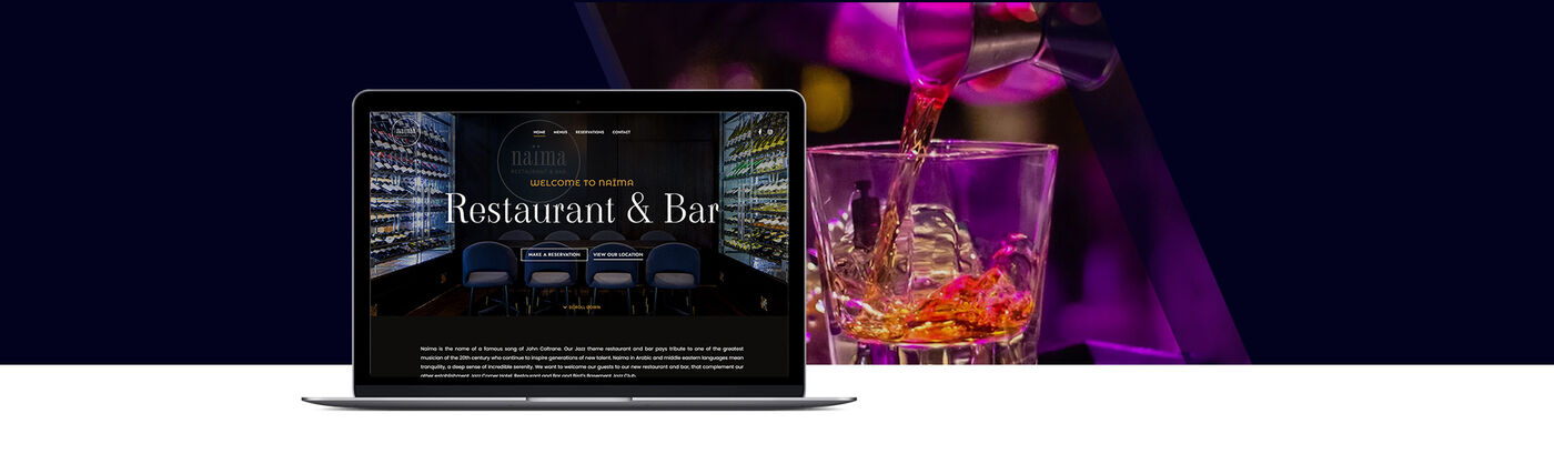 Naïma Restaurant and Bar website