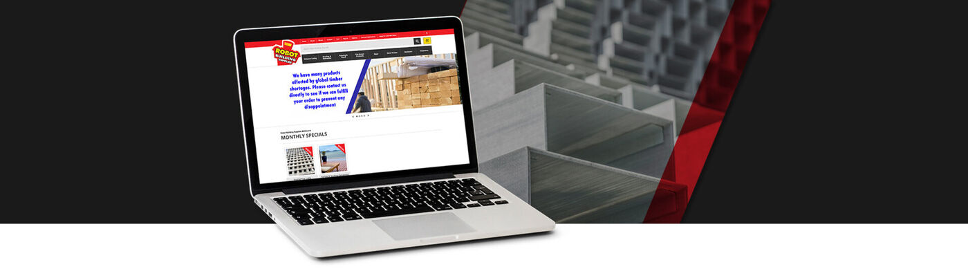 Robot Building Supplies website