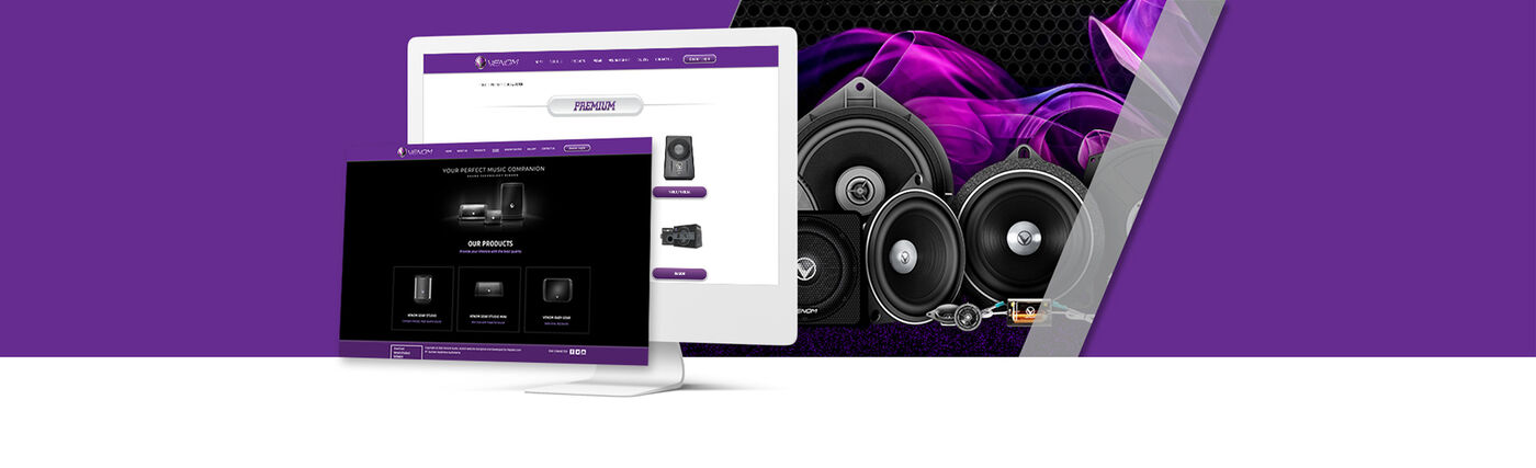 Venom Audio website